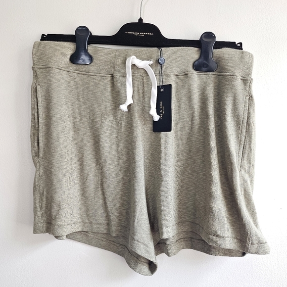 New Rag & Bone Fern Cotton/Modal Rib Short NWT Size Large - Picture 3 of 7